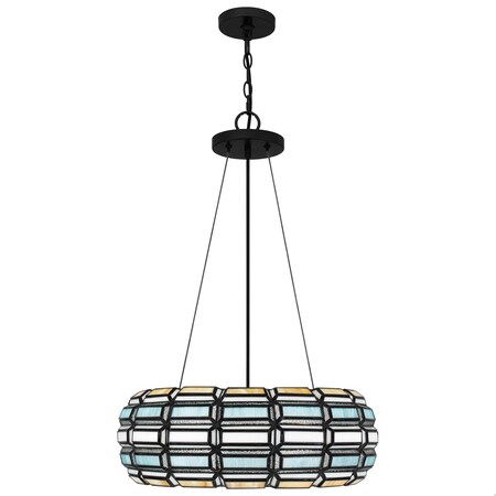 Quoizel Shanghai 3-Light Matte Black Pendant TF5334MBK